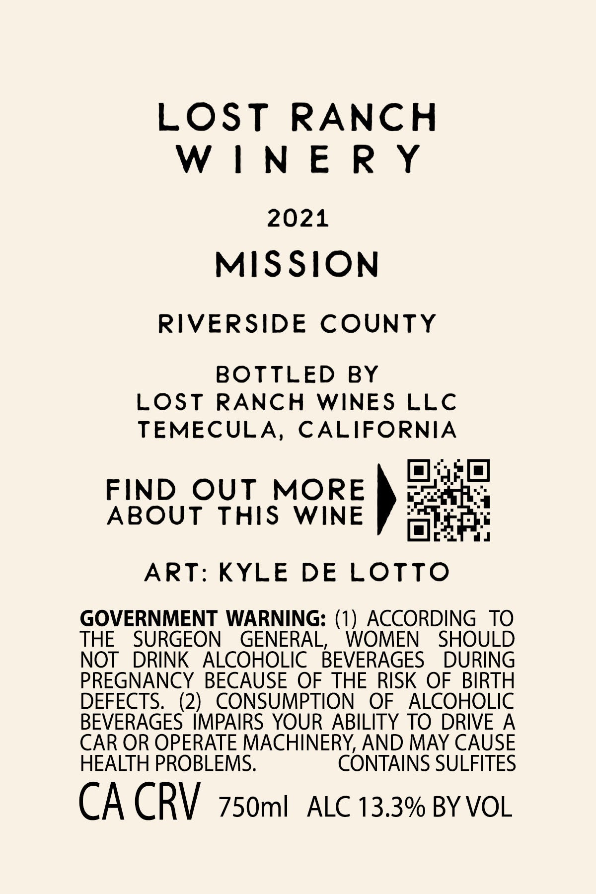 2021 MISSION - Lost Ranch Winery