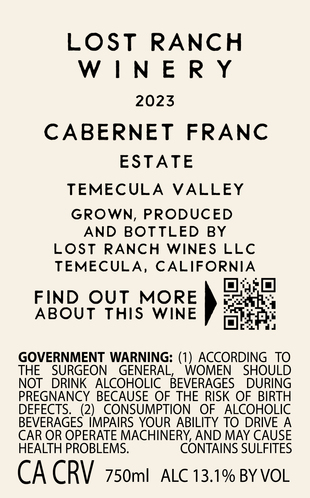 2023 ESTATE CABERNET FRANC